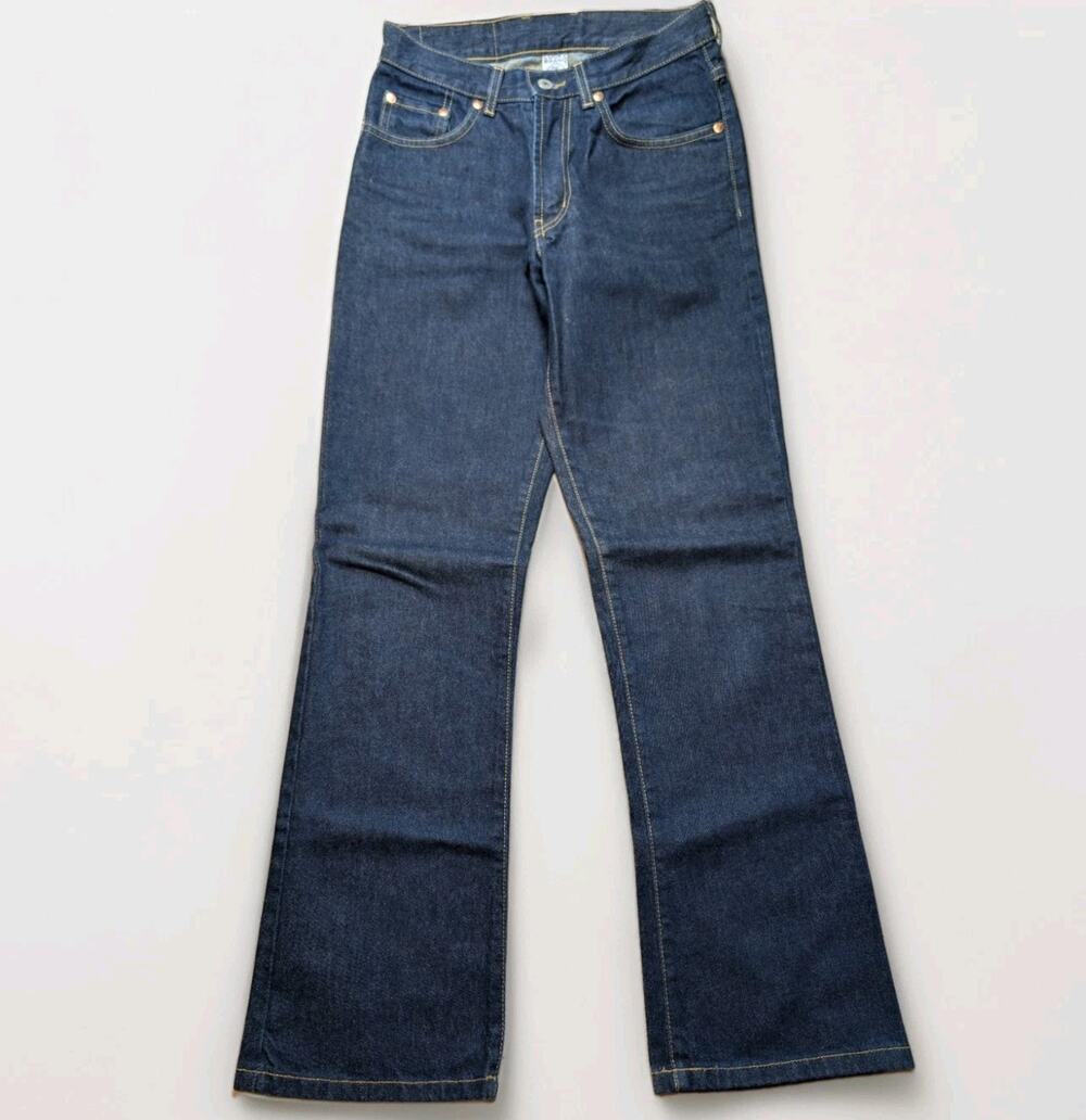 Vintage Lucky Dungarees Brand USA 27 Bootcut Jeans 90s Y2K Western 100% Cotton